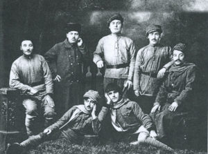 Band of Defenders from Tadem, including author’s father Boghos Kaloosdian (top row, center. Photo from page 190)